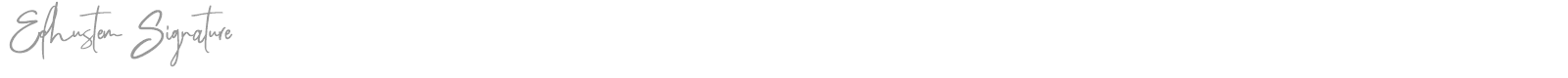 Edhustem Signature font preview